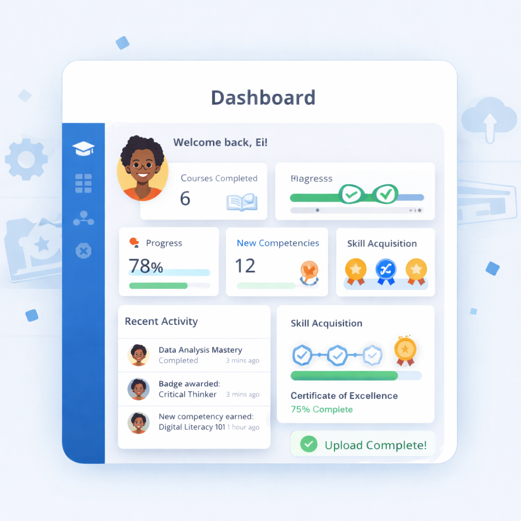 [UI Illustration: Dashboard interface preview]